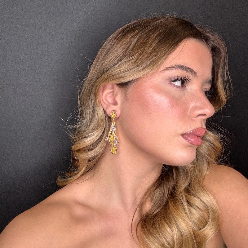 Palestro Milano Orecchini Velo di Pavè