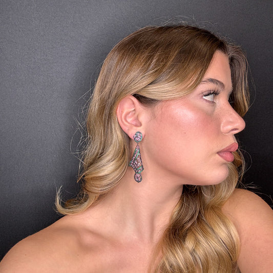 Palestro Milano Orecchini Velo di Pavè