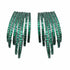 Palestro Milano Orecchini Verde - base dark Multi Cerchi di Pavè