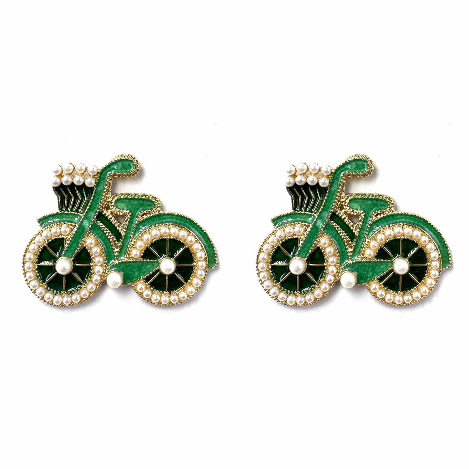 Palestro Milano Orecchini Verde Biciclette
