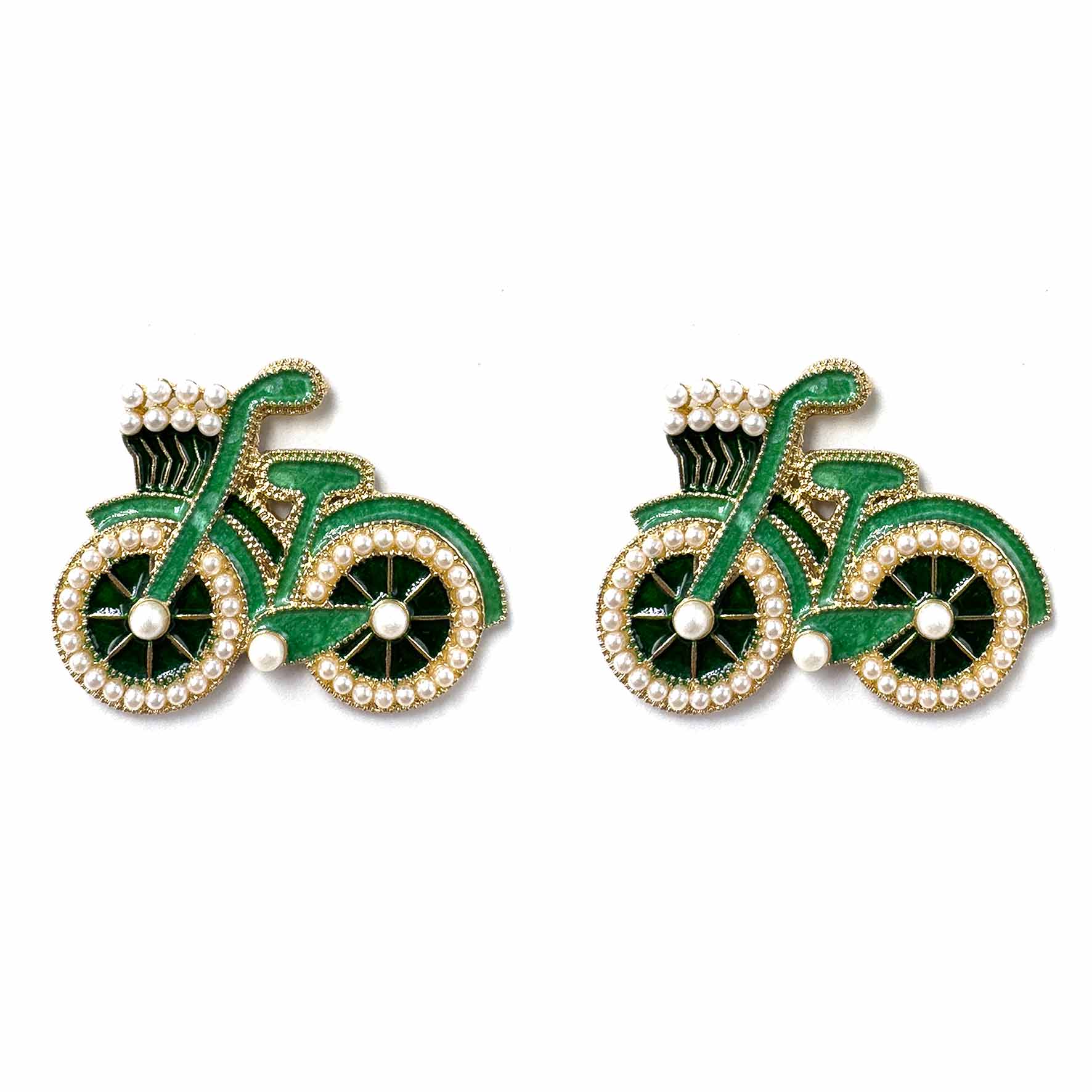 Palestro Milano Orecchini Verde Biciclette