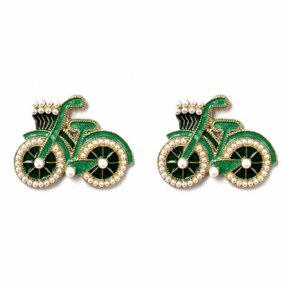 Palestro Milano Orecchini Verde Biciclette
