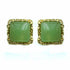 Palestro Milano Orecchini Verde Bottoni Vintage