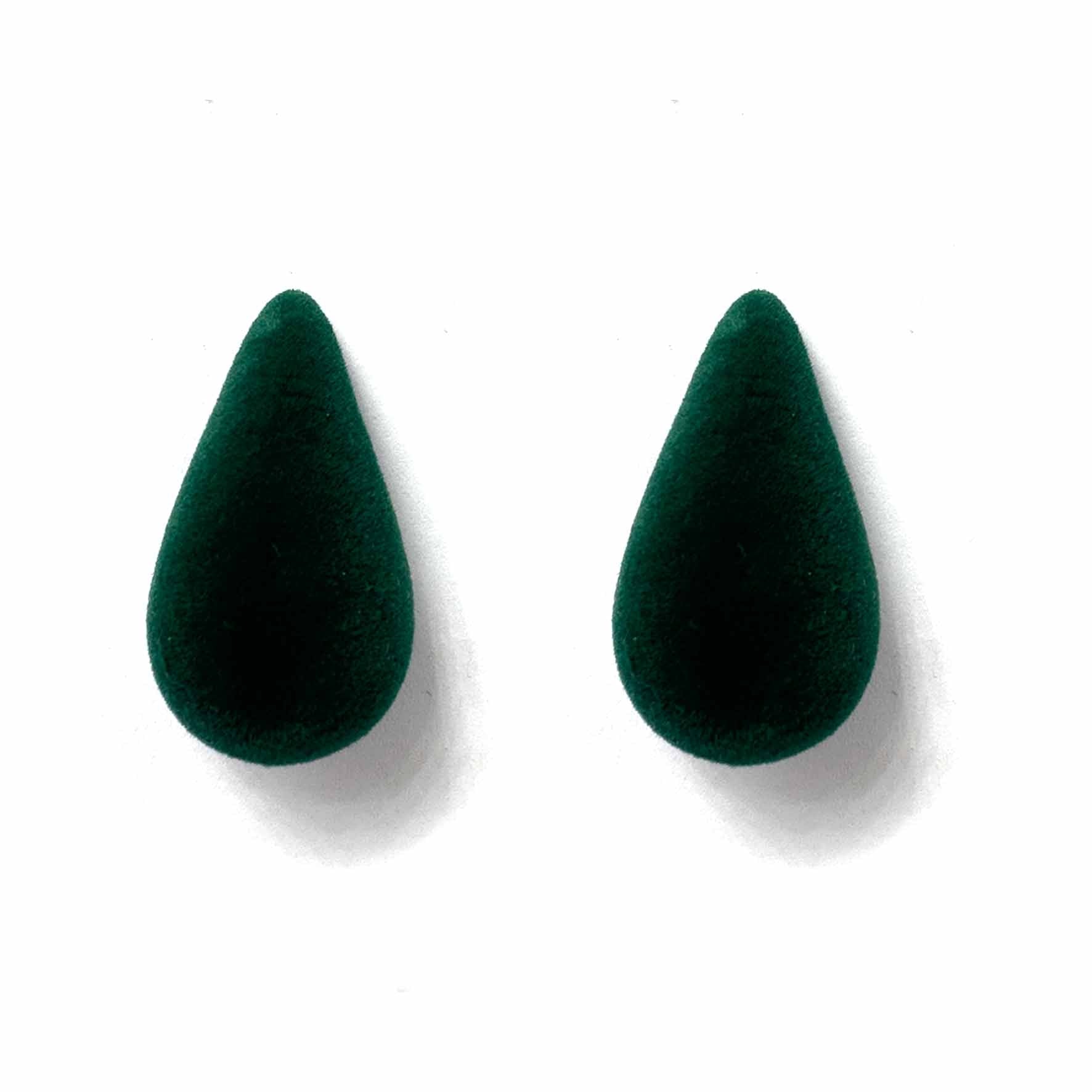 Palestro Milano Orecchini Verde British Goccia di Velluto