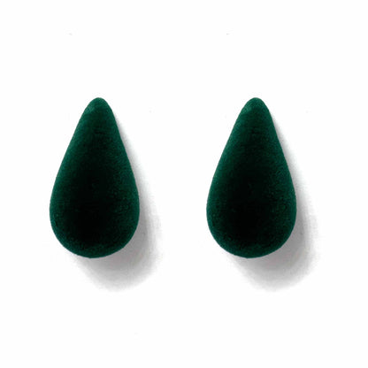 Palestro Milano Orecchini Verde British Goccia di Velluto