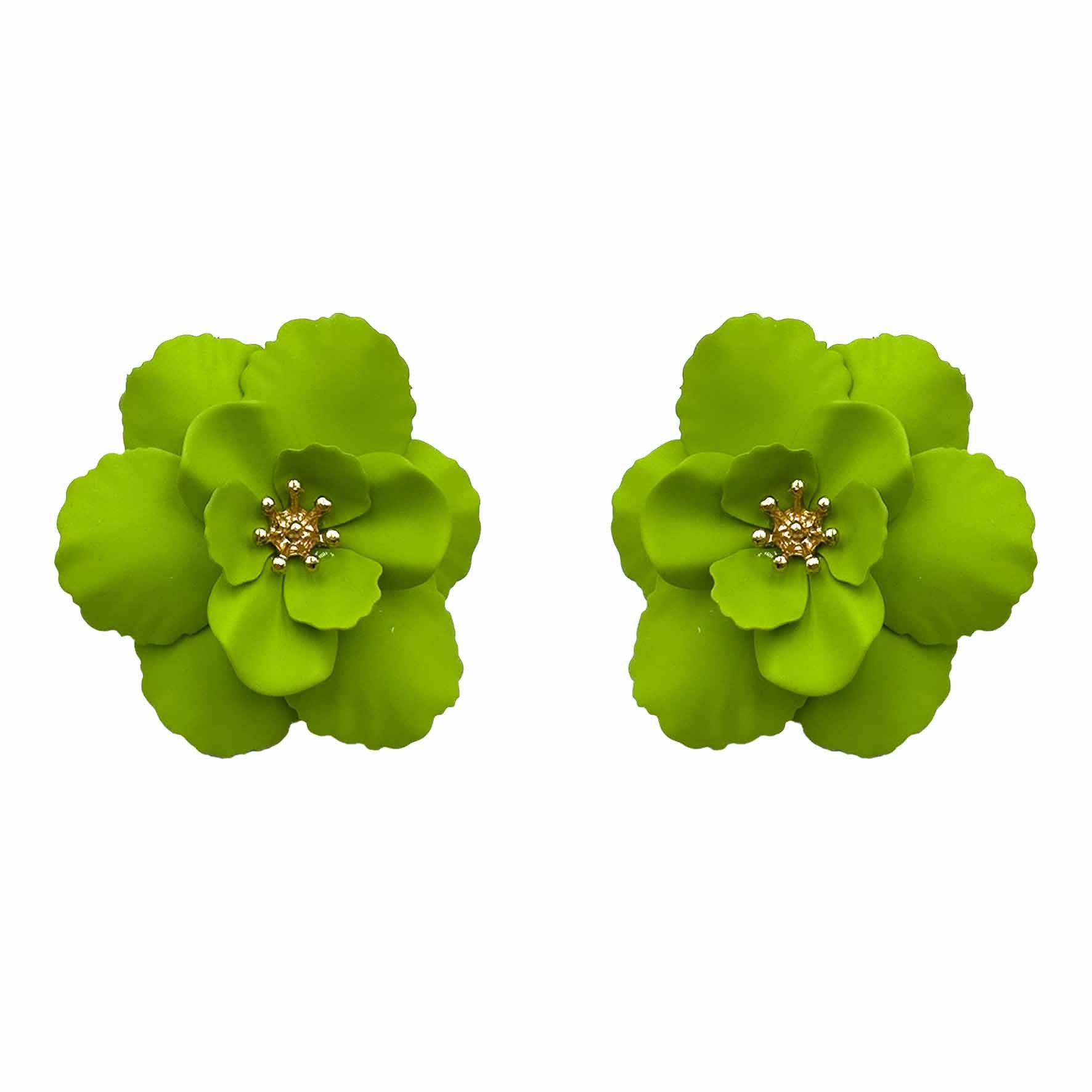Palestro Milano Orecchini Verde Camelia Big