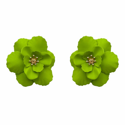 Palestro Milano Orecchini Verde Camelia Big