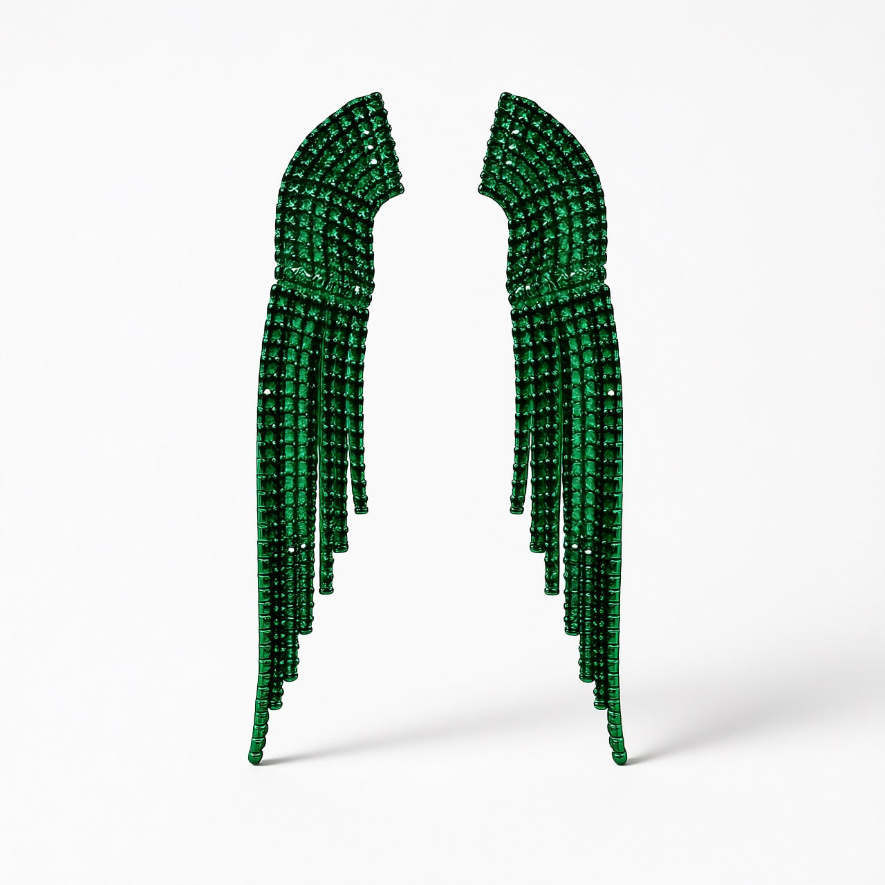 Palestro Milano Orecchini Verde Cascata di Fuoco