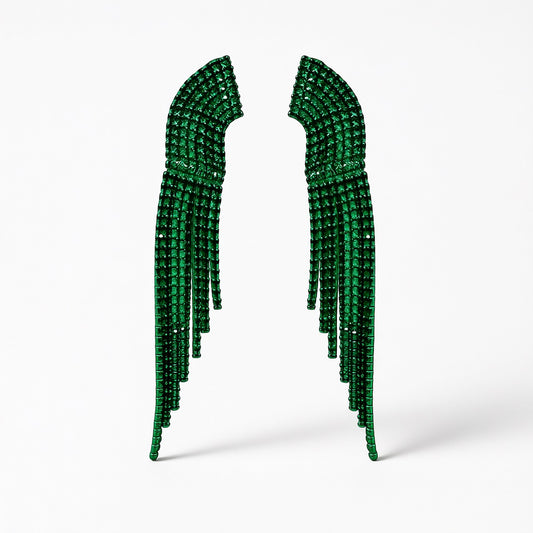 Palestro Milano Orecchini Verde Cascata di Fuoco