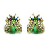 Palestro Milano Orecchini Verde Coccinelle di perline