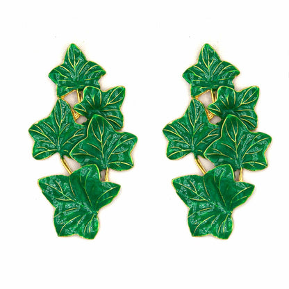 Palestro Milano Orecchini Verde Edera