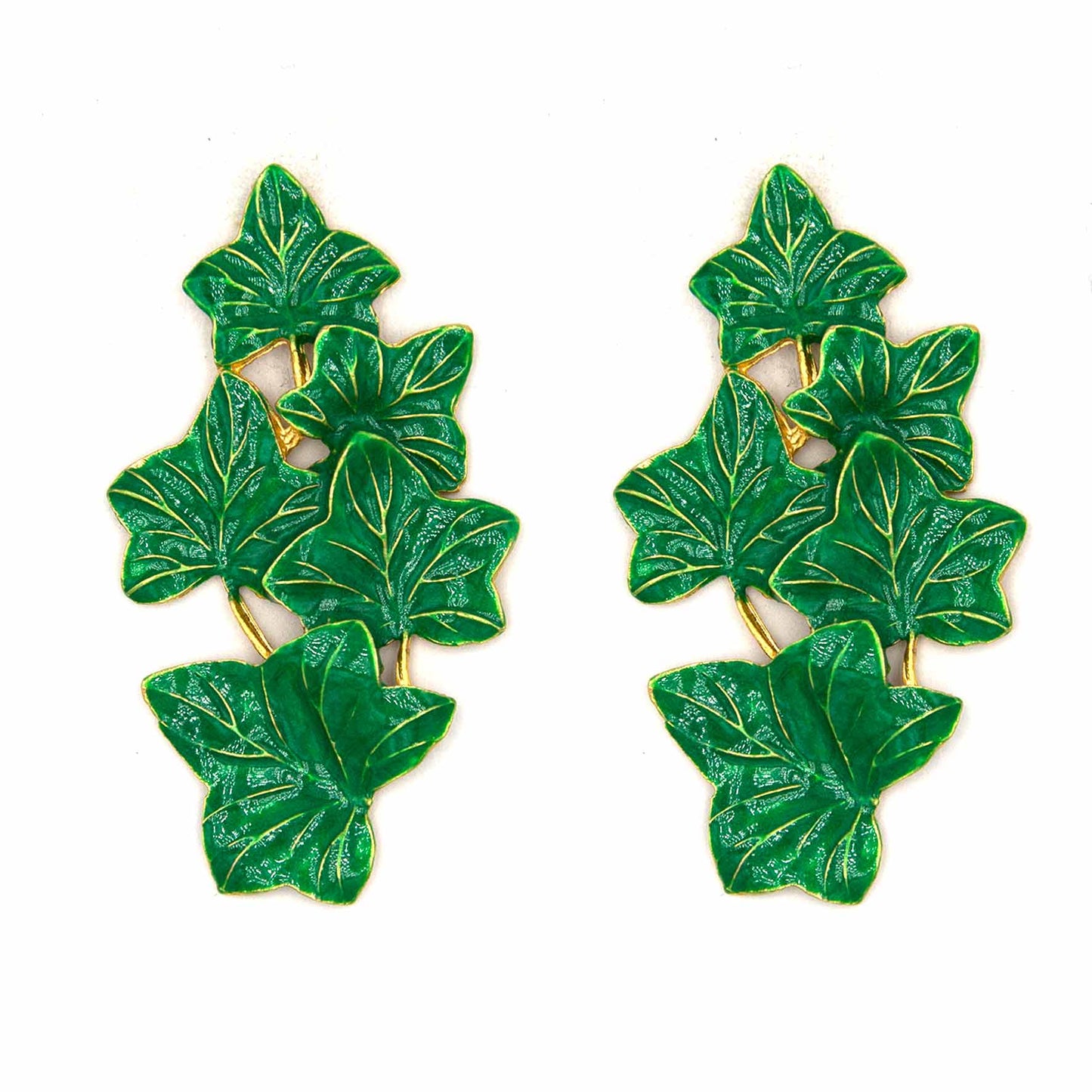 Palestro Milano Orecchini Verde Edera