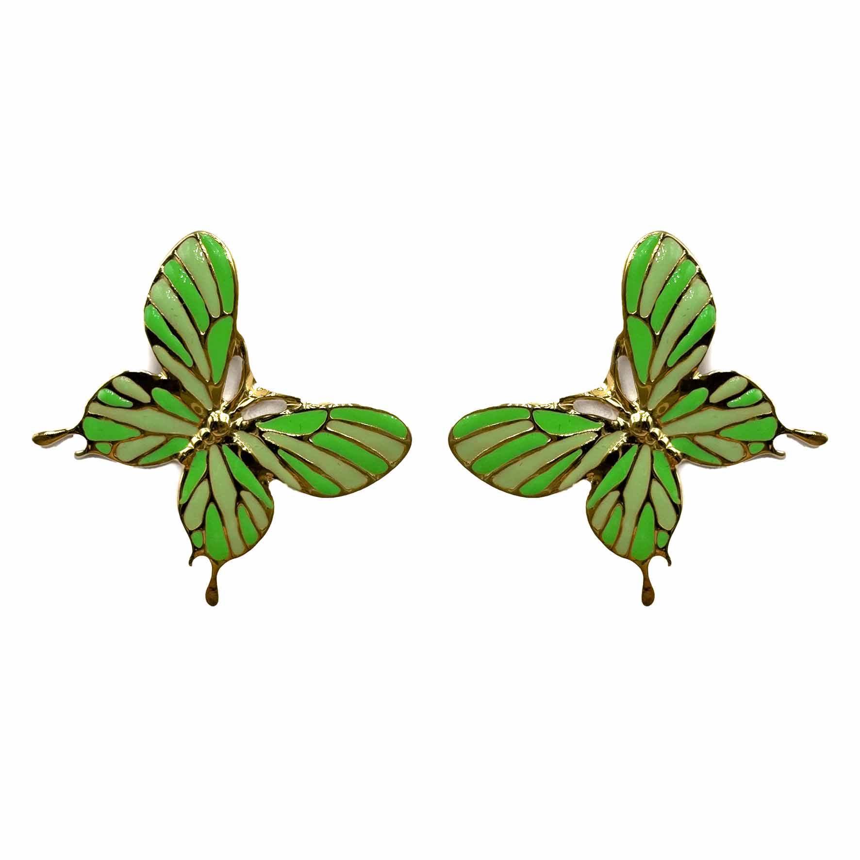 Palestro Milano Orecchini Verde Farfalle colorate - new edition 2025