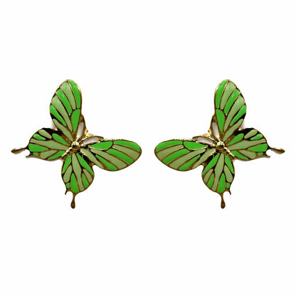 Palestro Milano Orecchini Verde Farfalle colorate - new edition 2025
