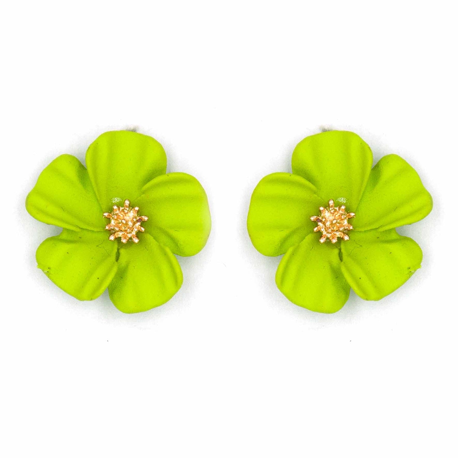 Palestro Milano Orecchini Verde Fiorellini soft touch
