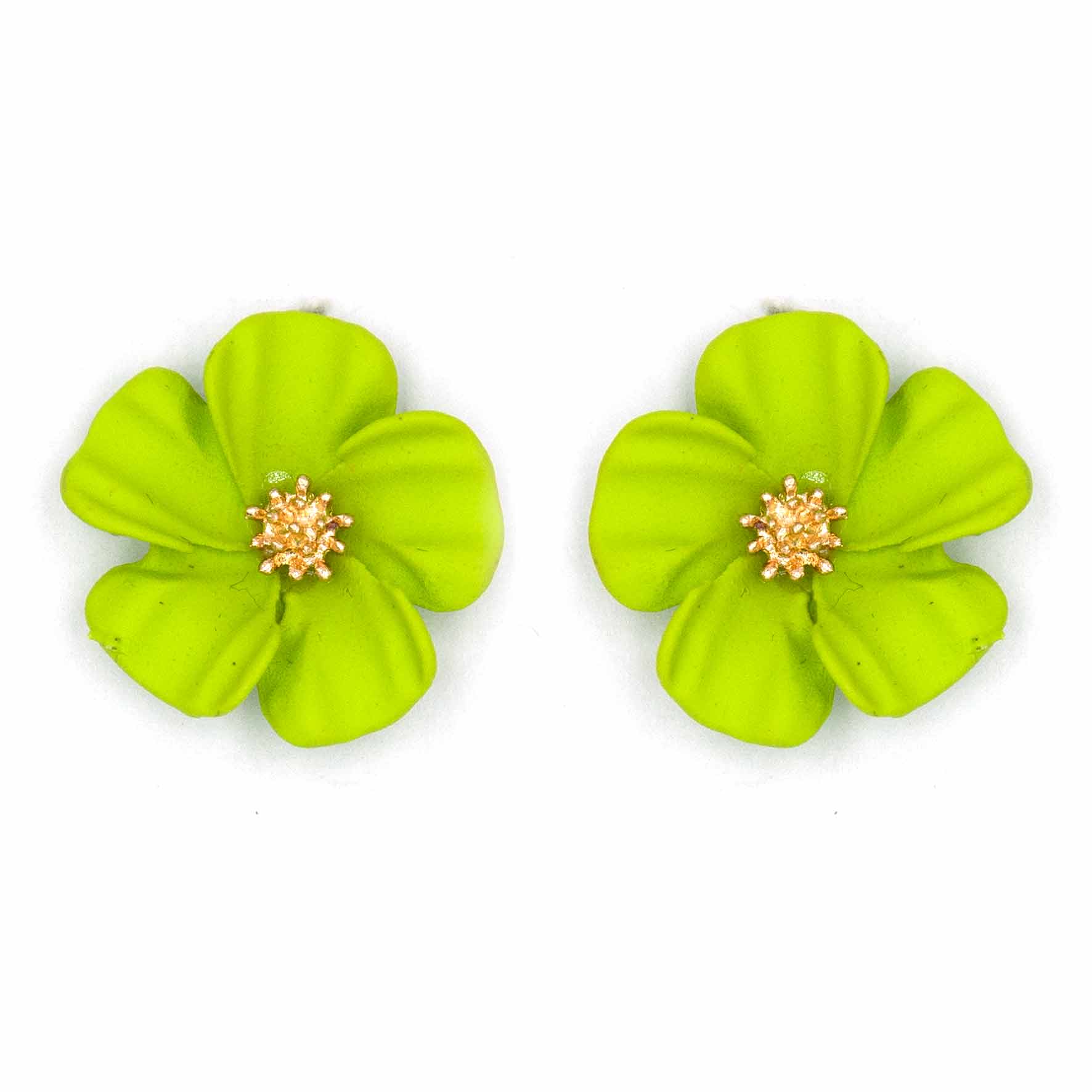 Palestro Milano Orecchini Verde Fiorellini soft touch