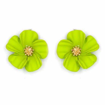 Palestro Milano Orecchini Verde Fiorellini soft touch