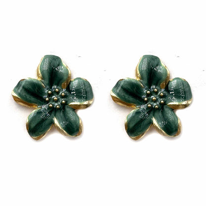 Palestro Milano Orecchini Verde Fiori dei Tropici
