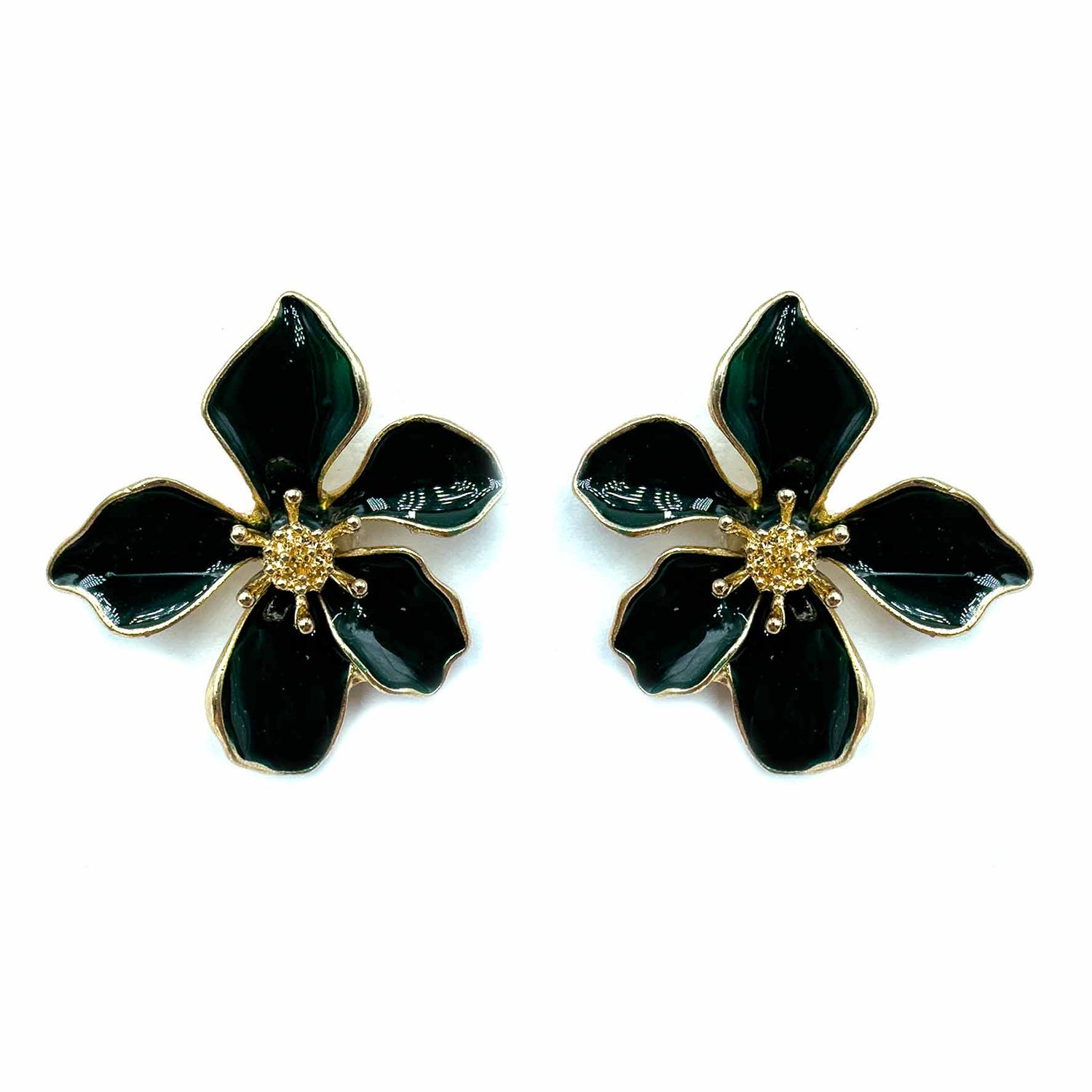 Palestro Milano Orecchini Verde Fiori Tropicali - ex demo