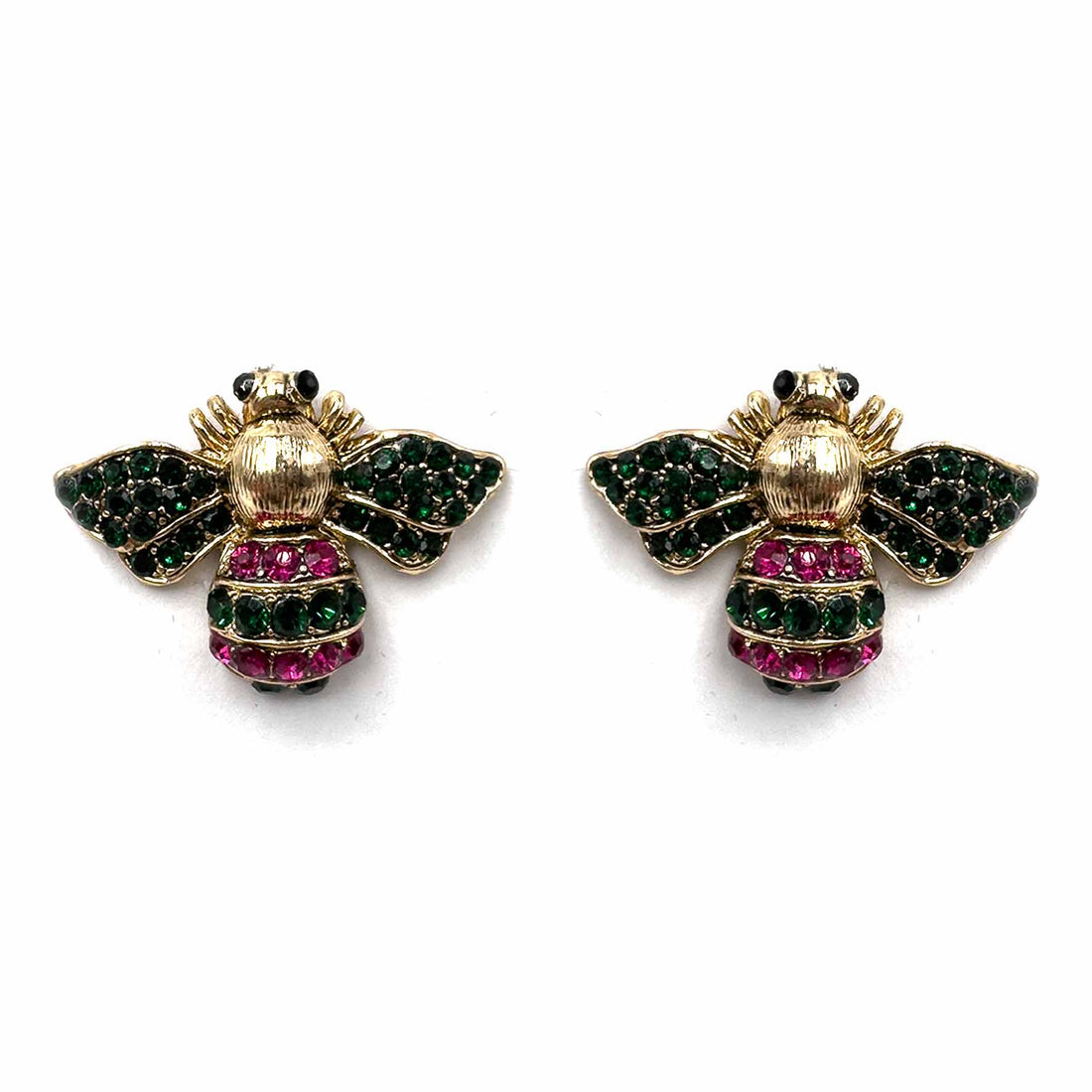 Palestro Milano Orecchini Verde/Fucsia Apina di Zirconi