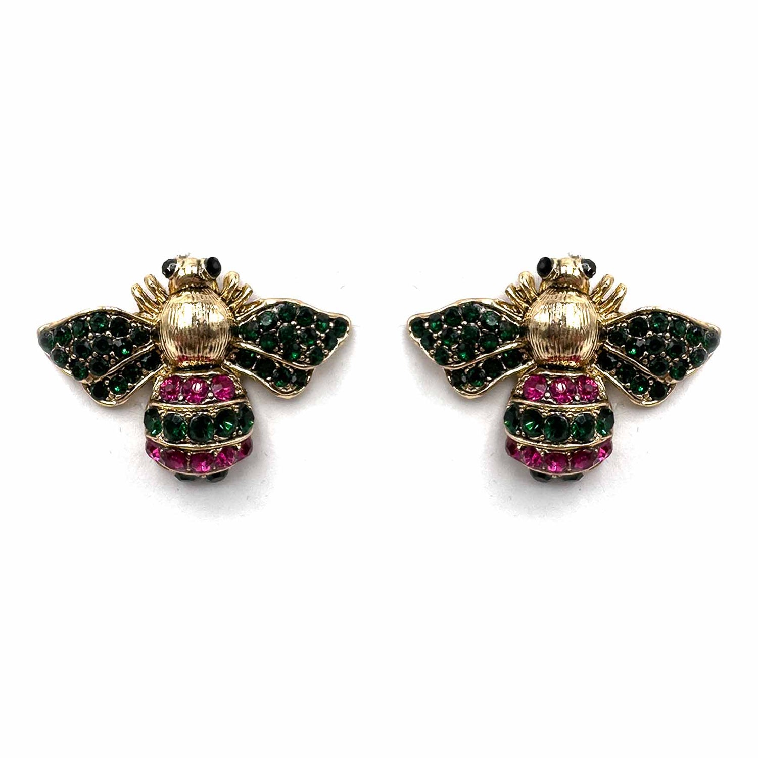 Palestro Milano Orecchini Verde/Fucsia Apina di Zirconi