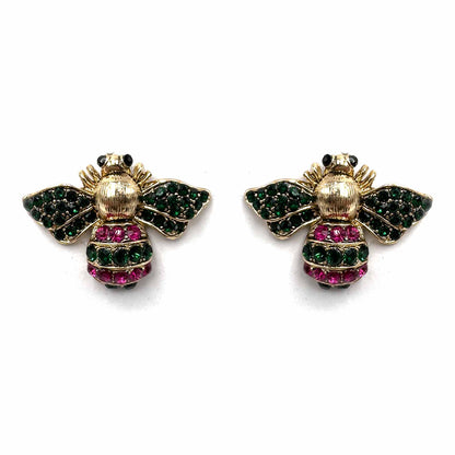 Palestro Milano Orecchini Verde/Fucsia Apina di Zirconi