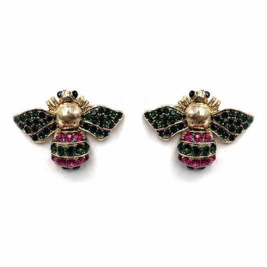 Palestro Milano Orecchini Verde/Fucsia Apina di Zirconi