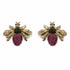 Palestro Milano Orecchini Verde Fucsia Mosca di Zirconi