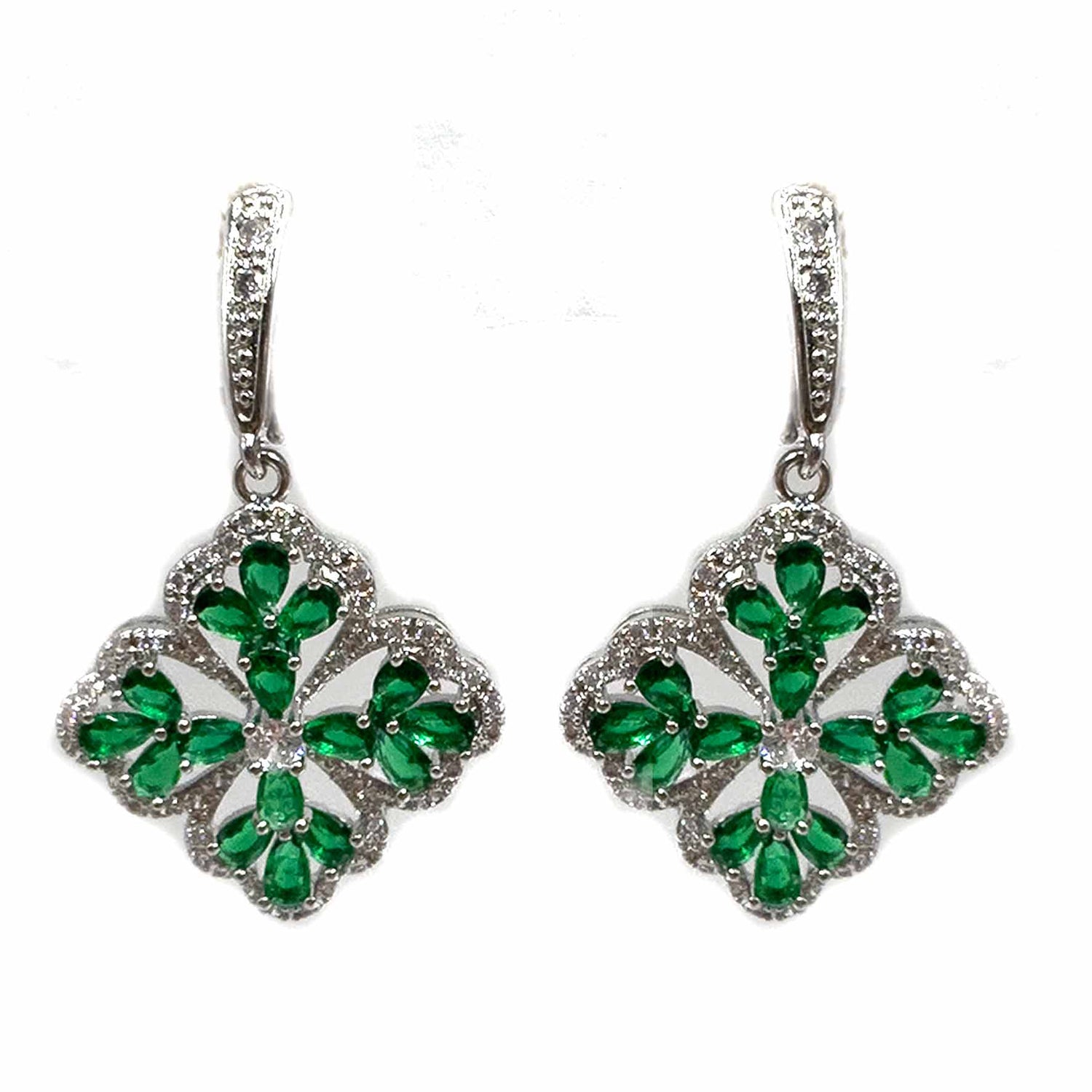 Palestro Milano Orecchini Verde Maioliche di pavè