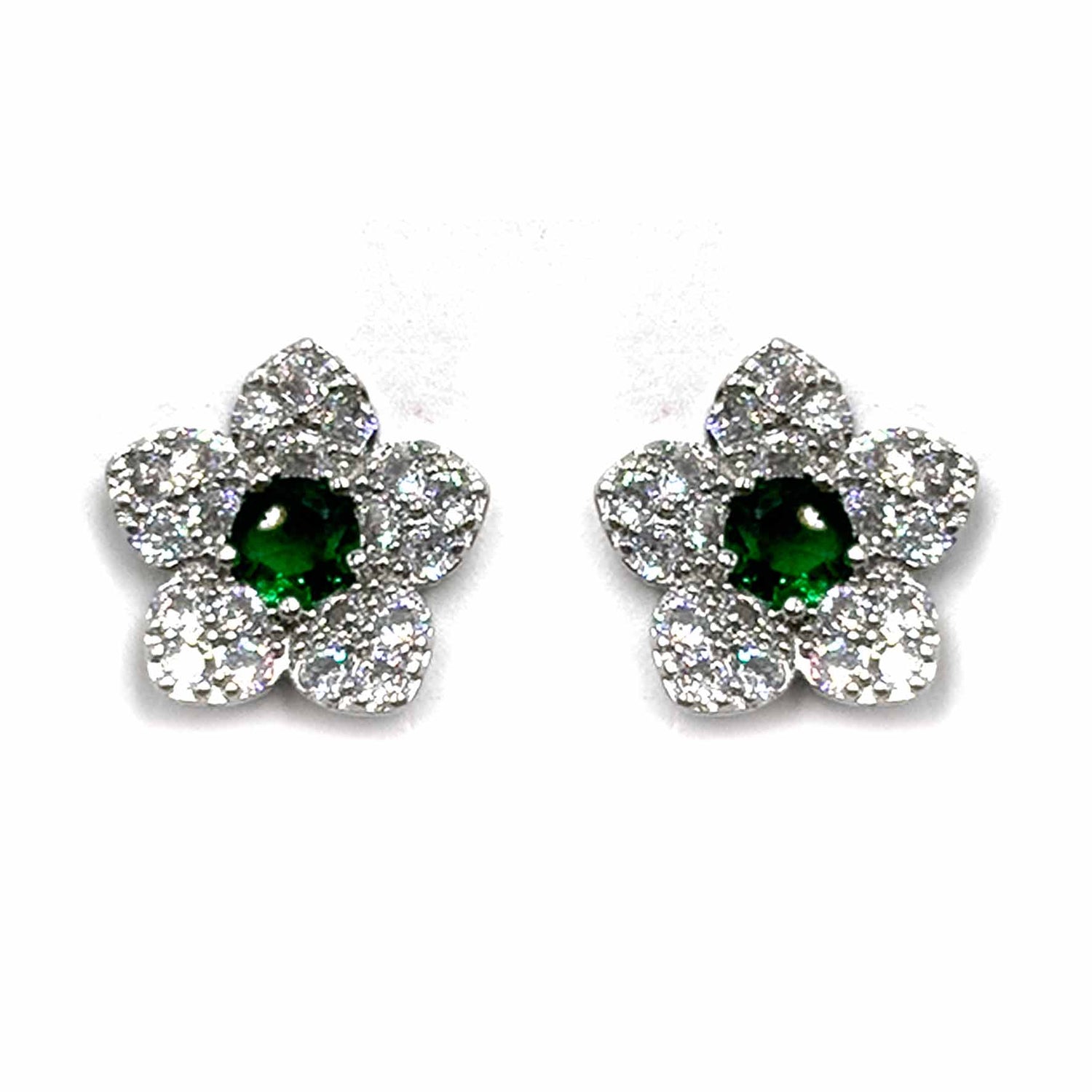 Palestro Milano Orecchini Verde Mini fiorellini