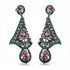 Palestro Milano Orecchini Verde Pink Velo di Pavè