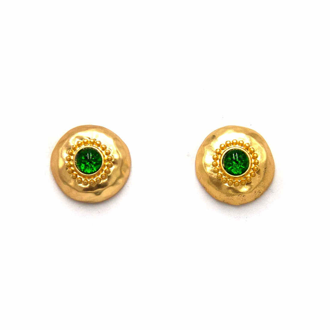 Palestro Milano Orecchini Verde Smeraldo Dea
