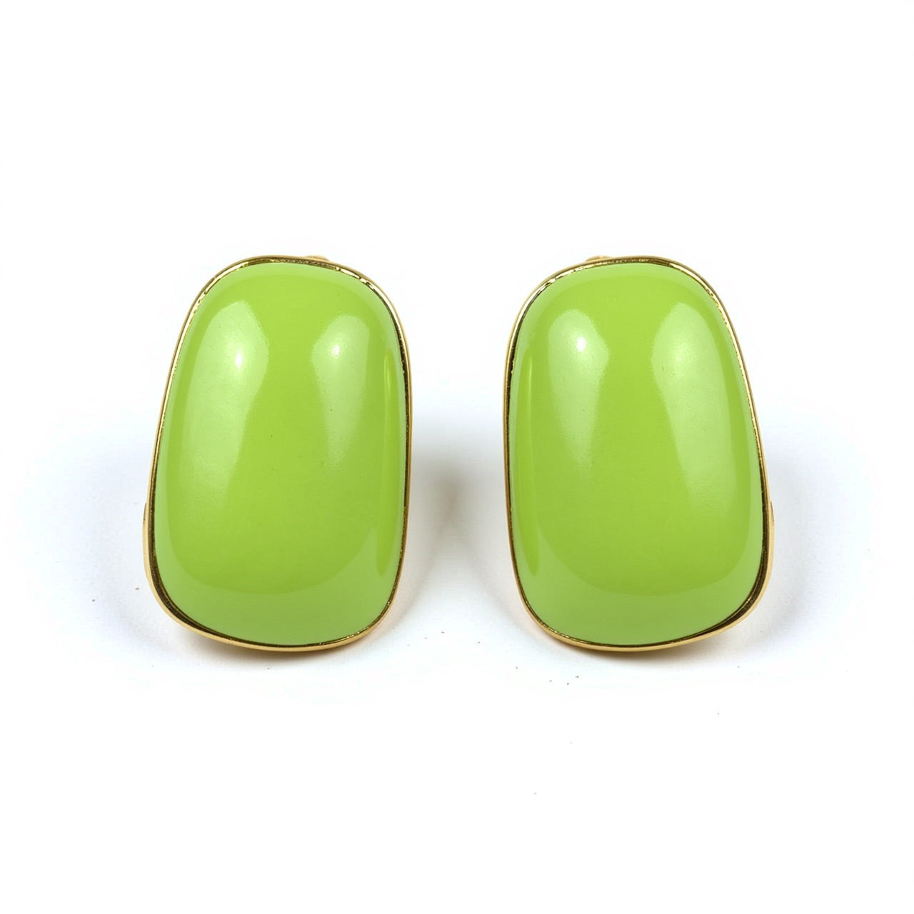 Palestro Milano Orecchini Verde Specchi Colorati