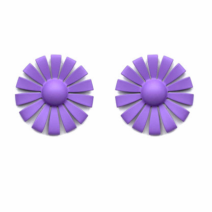 Palestro Milano Orecchini Viola Margherite colorate