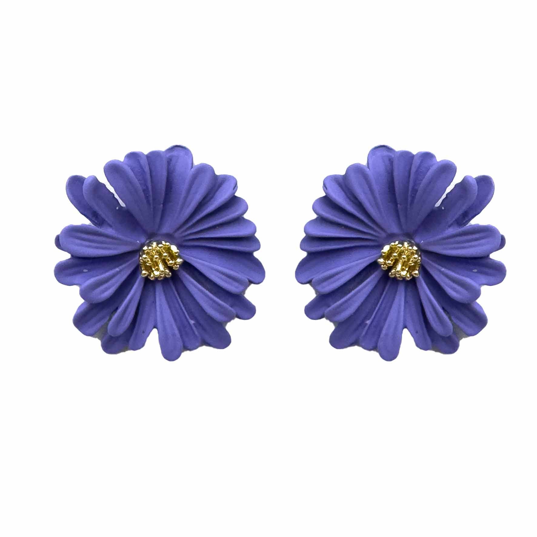 Palestro Milano Orecchini Viola Margherite colorate - new 2025