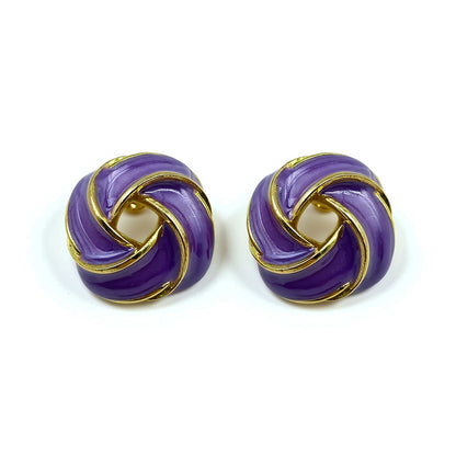 Palestro Milano Orecchini Viola Nodo colorato - ex demo