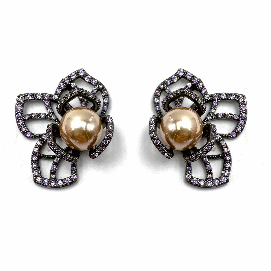 Palestro Milano Orecchini Violetta&amp;Champagne