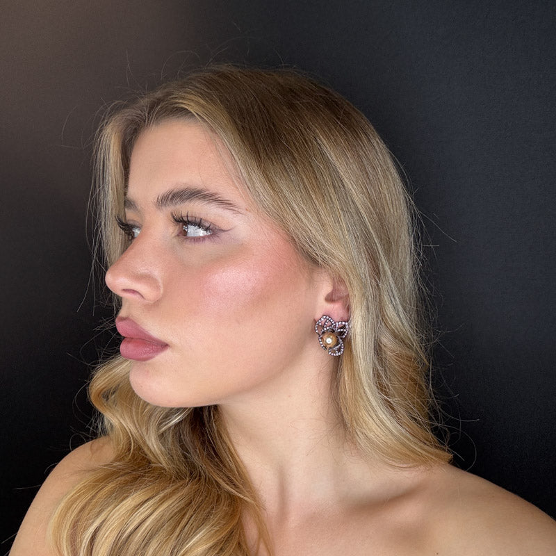 Palestro Milano Orecchini Violetta&amp;Champagne