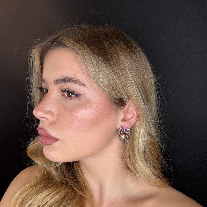 Palestro Milano Orecchini Violetta&amp;Champagne