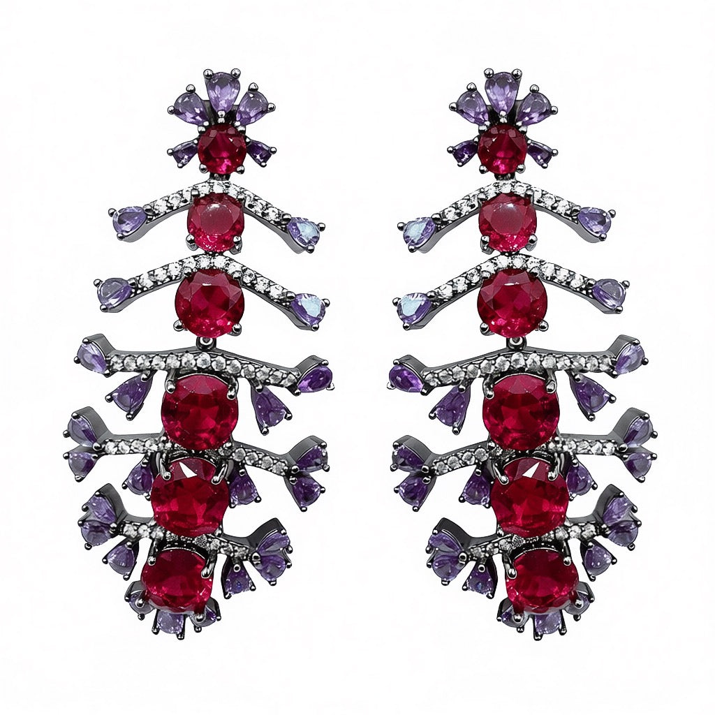 Palestro Milano Orecchini Violetta di Pavè
