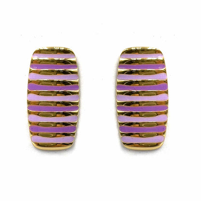 Palestro Milano Orecchini Violetta Righette verticali