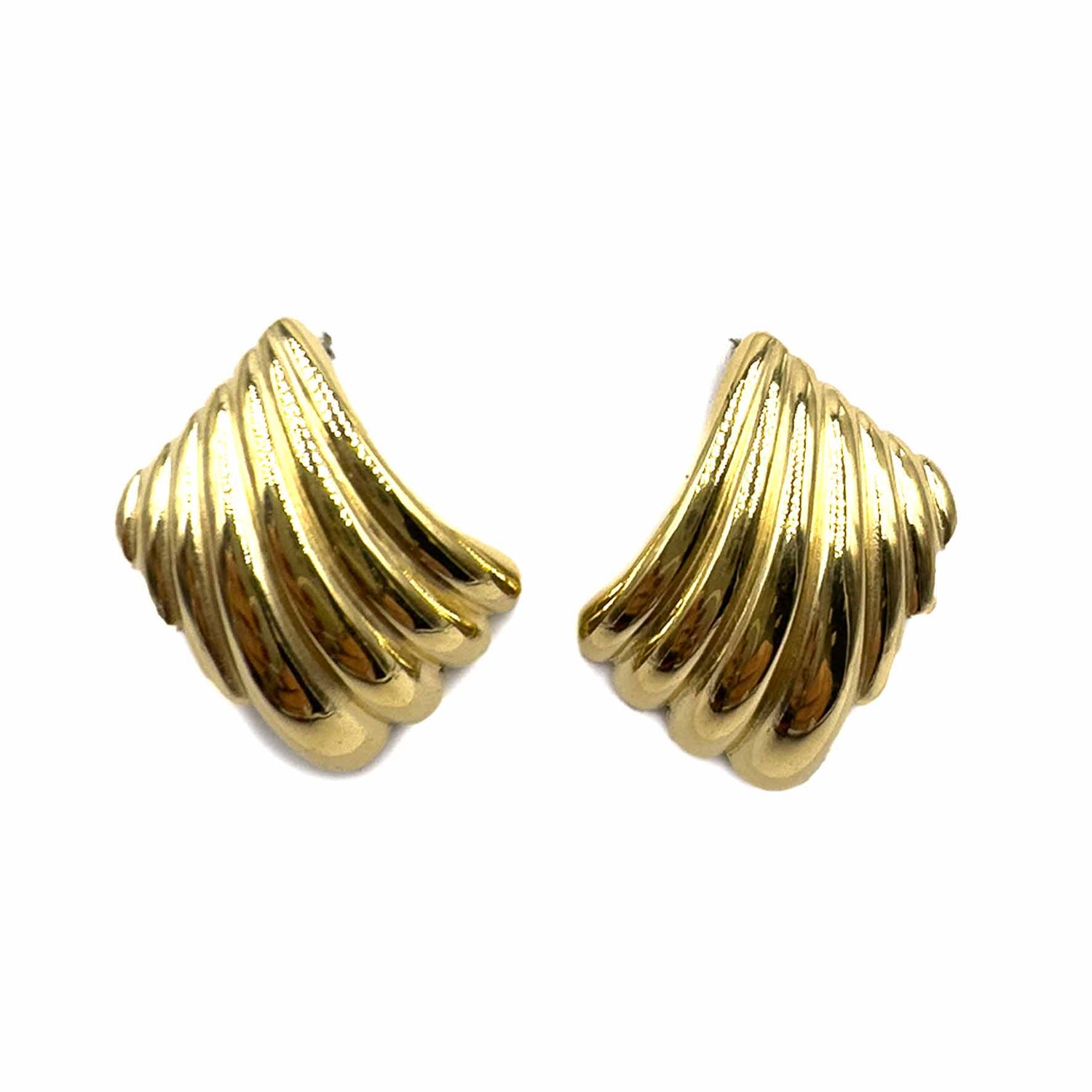 Palestro Milano Orecchini Virgola Gold Plated