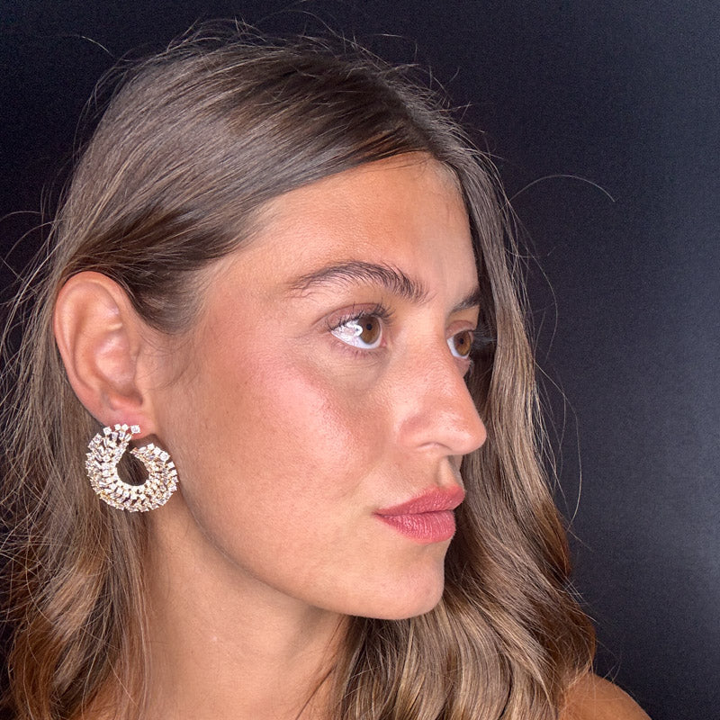 Palestro Milano Orecchini Virgole Brillanti