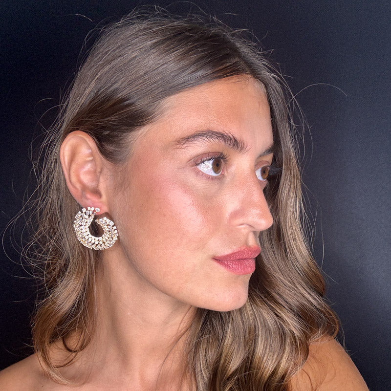 Palestro Milano Orecchini Virgole Brillanti