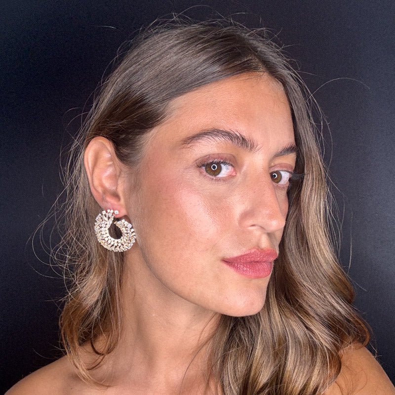 Palestro Milano Orecchini Virgole Brillanti