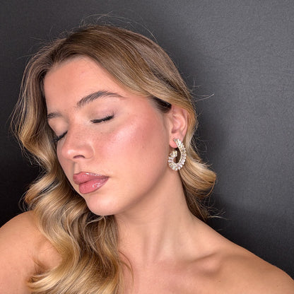 Palestro Milano Orecchini Virgole di Zirconi