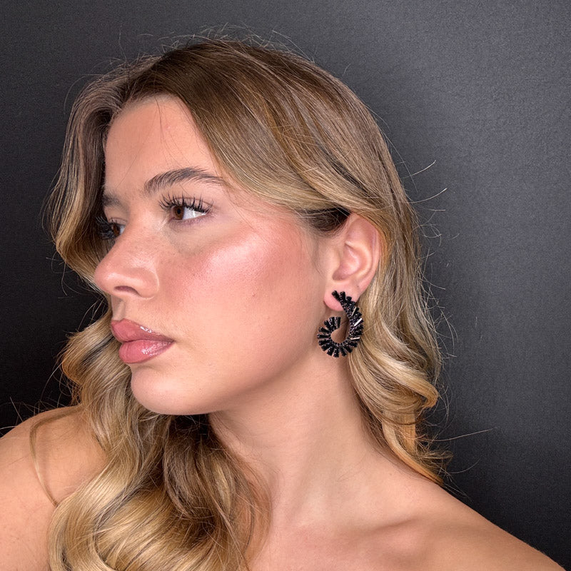 Palestro Milano Orecchini Virgole di Zirconi