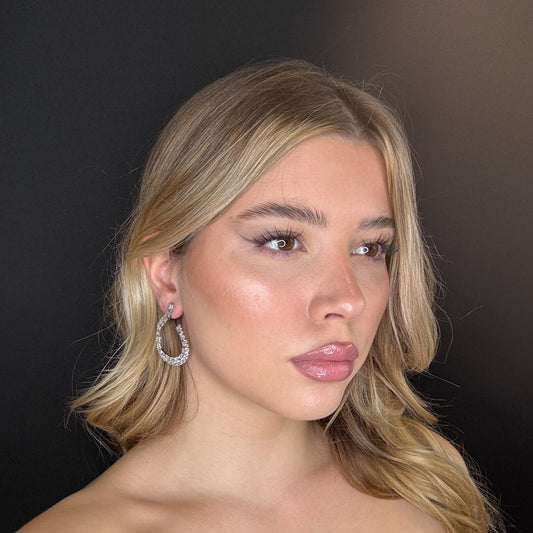 Palestro Milano Orecchini Virgole & pietre di cristallo