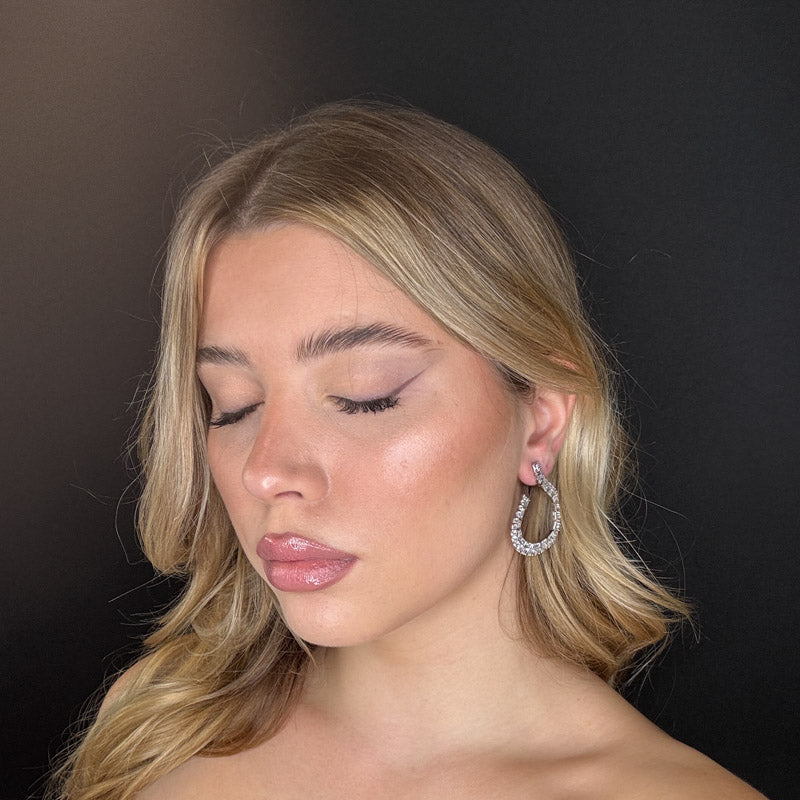 Palestro Milano Orecchini Virgole & pietre di cristallo