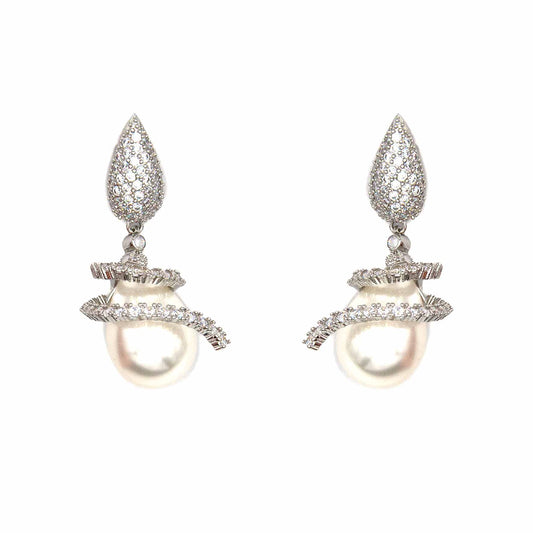 Palestro Milano Orecchini Vortice di Perla